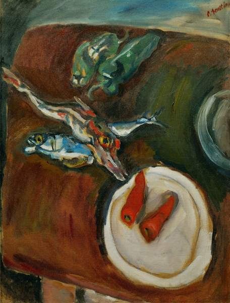 Still-life with fish, peppe from Chaim Soutine