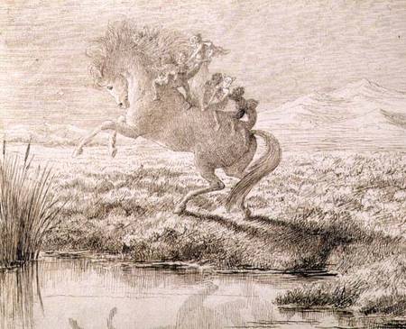 The Escape (pen & ink) from Charles Altamont Doyle