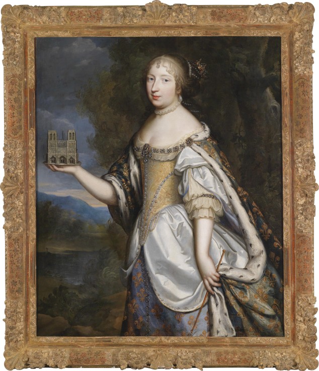 Portrait of Maria Theresa of Spain (1638-1683), Queen consort of France and Navarre from Charles Beaubrun