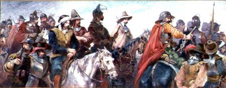 Cavalry escorting prisoners from Charles Cattermole