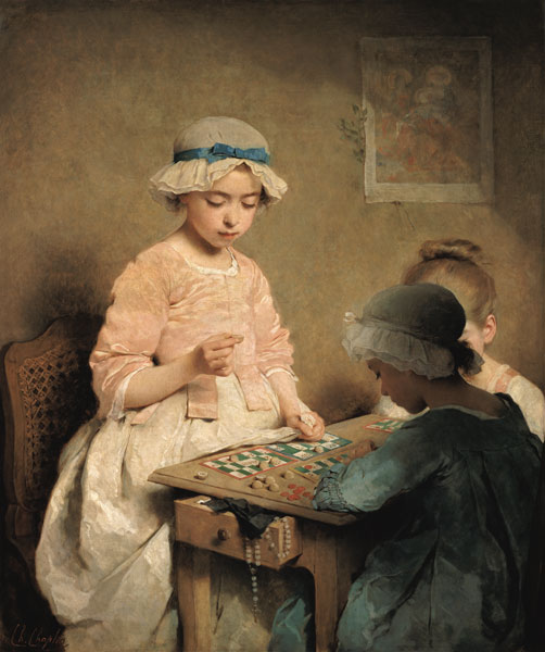 Children at the national lottery game from Charles Chaplin