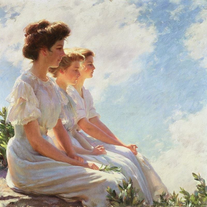 On the Heights from Charles Courtney Curran