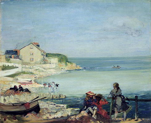 Beach Scene, Swanage (oil on canvas) from Charles Edward Conder