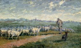 Landscape with a Flock of Sheep