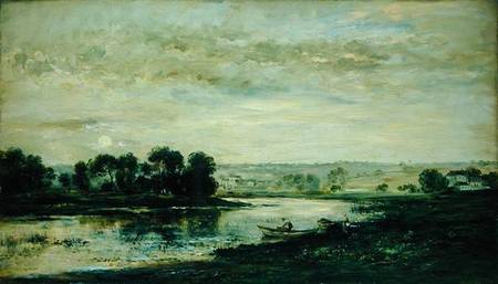 Evening on the Oise from Charles-François Daubigny