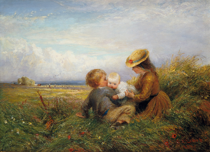 Children in a Field from Charles James Lewis