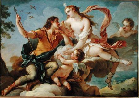 Venus and Adonis from Charles Joseph Natoire