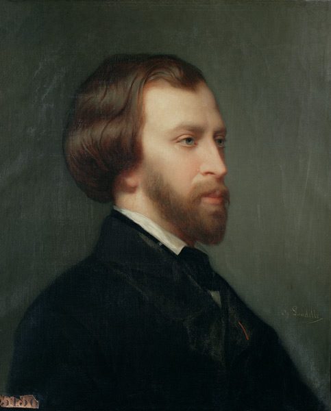Portrait of Alfred de Musset (1810-57) from Charles Landelle