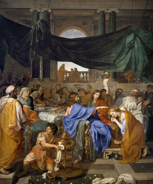 Ch.Le Brun / Banquet at Hs.of Pharisee from Charles Le Brun