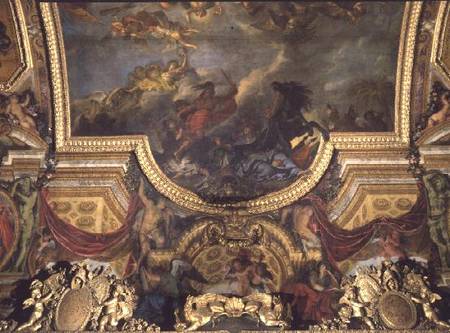 The King Taking Maestricht in Thirteen Days in 1673, Ceiling Painting from the Galerie des Glaces from Charles Le Brun