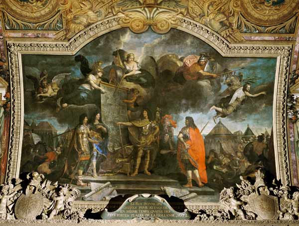 King Louis XIV (1638-1715) Gives Orders to Simultaneously Attack Four of the Strongest Dutch Positio from Charles Le Brun