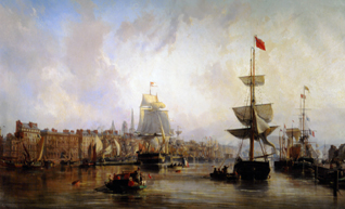 Hafen von Rouen from Charles Louis Mozin