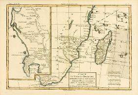 Southern Africa, from 'Atlas de Toutes les Parties Connues du Globe Terrestre' by Guillaume Raynal (