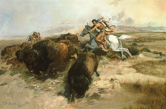 Buffalo Hunt from Charles Marion Russell