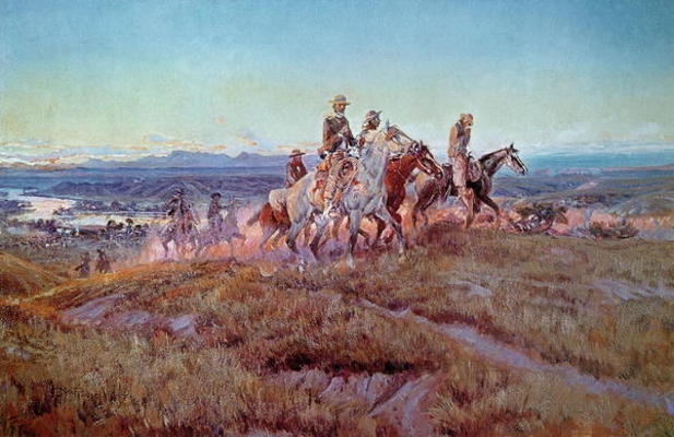 Riders of the Open Range (oil on canvas) from Charles Marion Russell