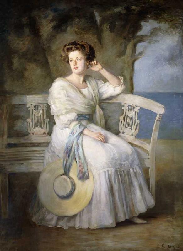Portrait einer Dame. from Charles Mendelssohn Horsfall
