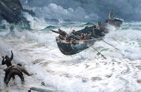 How the Boat Came Home from Charles Napier Hemy