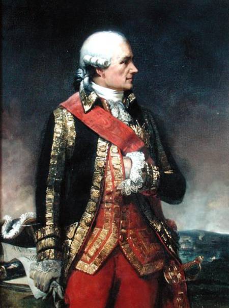 Jean-Baptiste de Vimeur (1725-1807) Count of Rochambeau from Charles-Philippe Lariviere