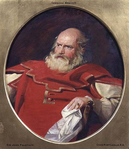 Sir John Falstaff from Charles Robert Leslie