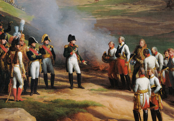 Detail from The Surrender of Ulm, 20th October, 1805 - Napoleon and the Austrian generals from Charles Thevenin