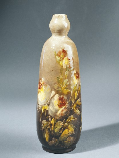 Bottle decorated with roses from Charles Virion