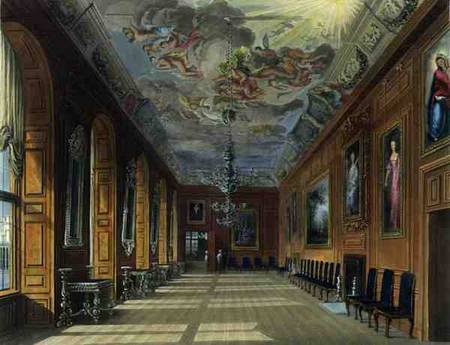 The Ball Room, Windsor Castle, from 'Royal Residences', engraved by Thomas Sutherland (b.1785), pub. from Charles Wild