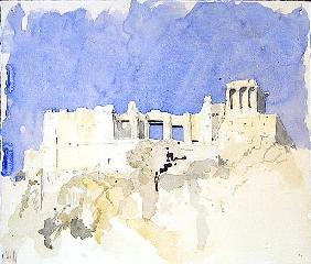 Acropolis, Athens, 1994 (w/c on paper) 