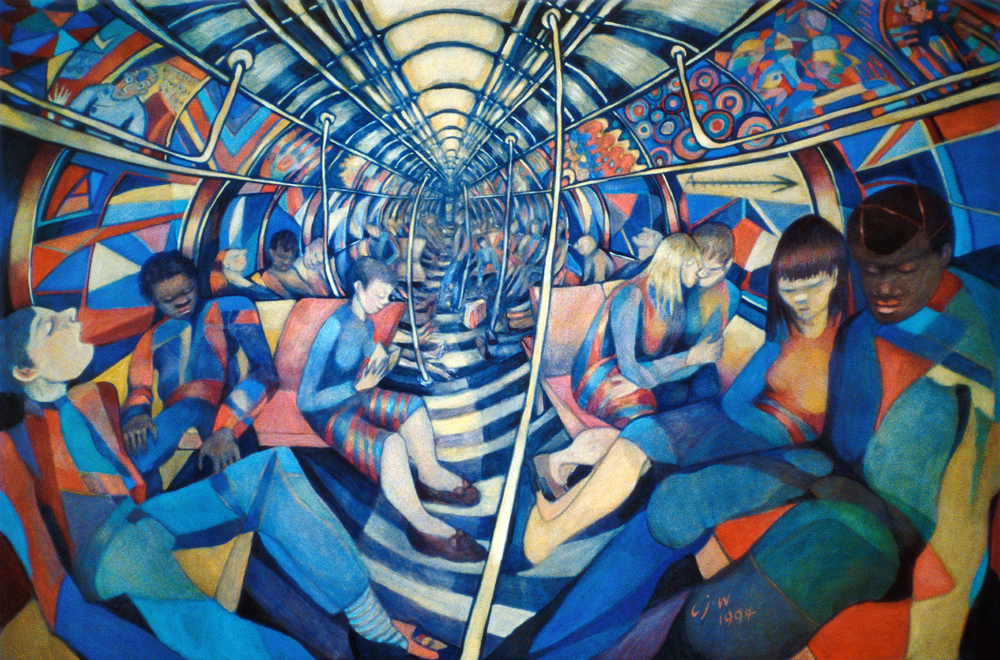 Subway NYC, 1994 (oil on canvas)  from Charlotte  Johnson Wahl