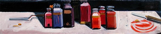 Jars of Pigment, 2003 (oil on canvas)  from Charlotte  Moore