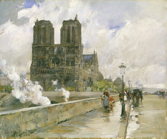 Notre Dame Cathedral, Paris from Childe Hassam