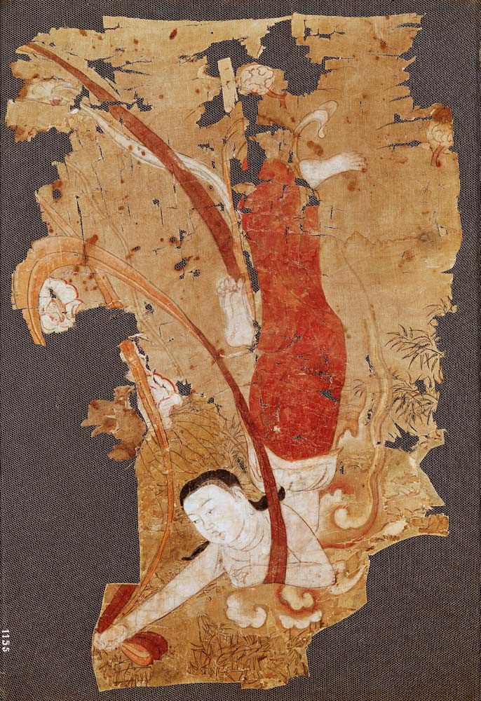 Flying genie or, Apsaras, from Dunhuang, Gansu Province from Chinese School