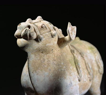 Bull, Warring States period (1027-220 BC) (earthenware) (detail) (see 176595) from Chinese School