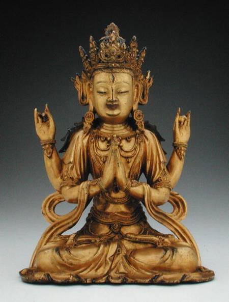 Figure of Avalokitesvara Sadaksari from Chinese School