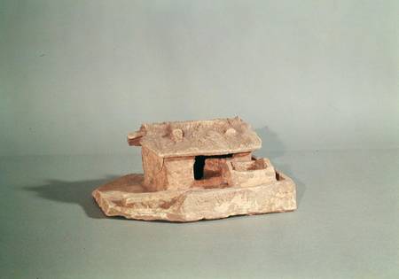 Funerary model of a farm, from Thanh Hoa, Vietnam, Han Dynasty from Chinese School
