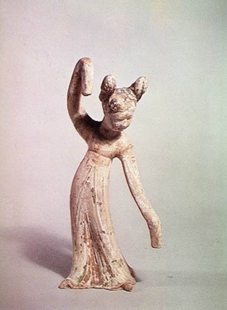 Funerary statue of a dancer from Chinese School