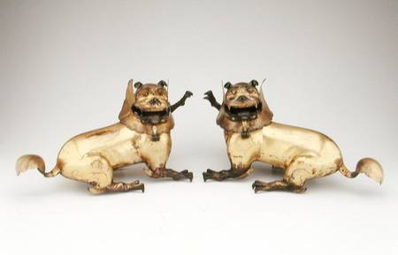 Pair of lion censers, Ming dynasty from Chinese School