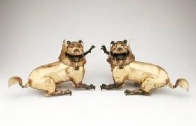 Pair of lion censers, Ming dynasty