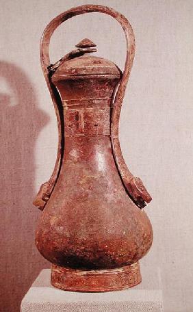 'Yu' wine vessel, from a royal tomb at Anyang, Henan Province, Shang Dynasty