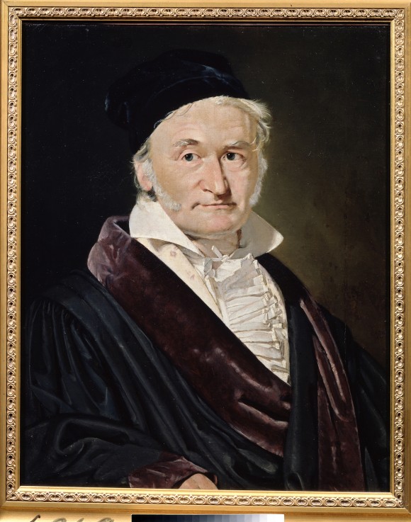 Portrait of the Mathematician, Astronomer and Physicist Carl Friedrich Gauss (1777-1855) from Christian Albrecht Jensen