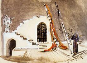 Set design for Sodom and Gomorrah, by Jean Giraudoux, 1943