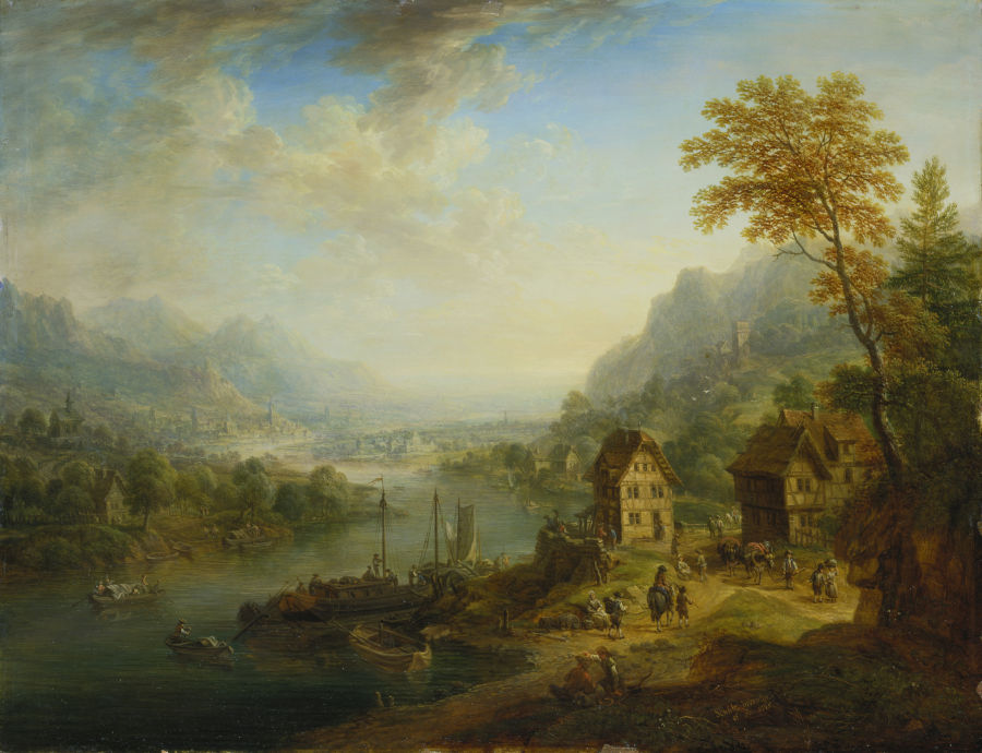 Landscape with River from Christian Georg Schütz d. Ä.