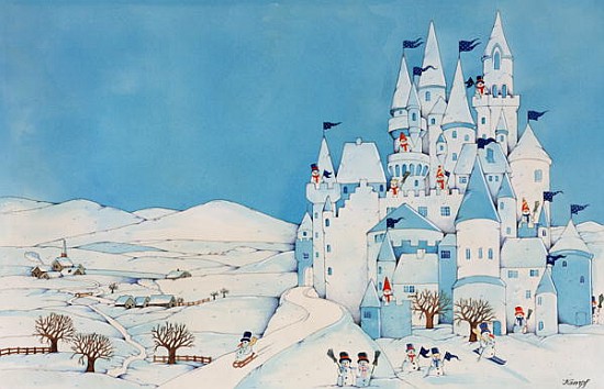 Snowman Castle, 1997 (w/c on paper)  from Christian  Kaempf