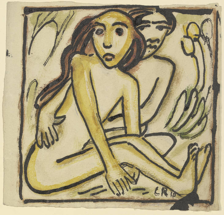 Sitting Couple (Nudes) from Christian Rohlfs
