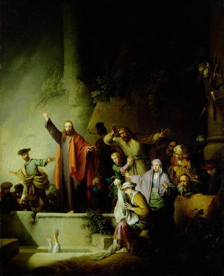 The Raising of Lazarus (oil on canvas) from Christian Wilhelm Ernst Dietrich