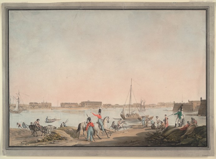 View of St. Petersburg from the Neva from Christian Gottlieb Hammer