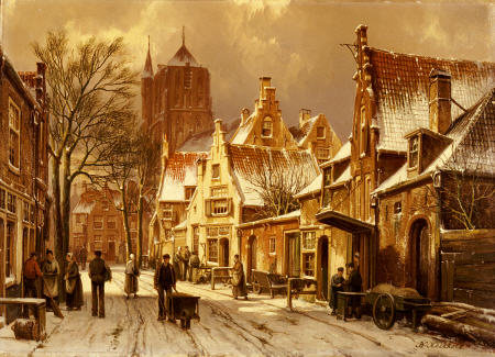 A Winter Street Scene from 