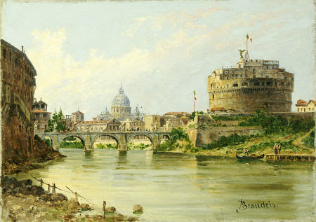 The Tiber With The Castel Sant''Angelo And St from 