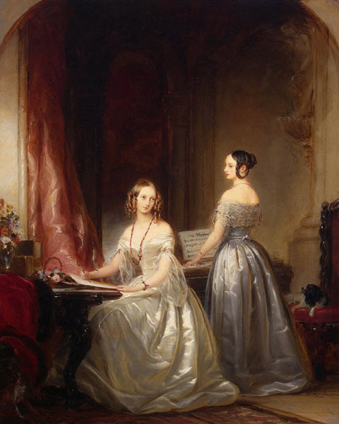 Grand Duchesses Alexandra Nikolaevna of Russia (1825-1844) and Olga Nikolaevna of Russia (1822-1892) from Christina Robertson