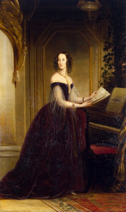 Portrait of Grand Duchess Maria Nikolaevna of Russia (1819–1876), Duchess of Leuchtenberg from Christina Robertson