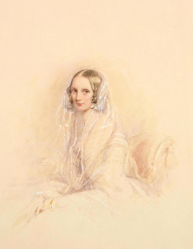 Portrait of Empress Alexandra Fyodorovna (Charlotte of Prussia), Emperor's Nicholas I wife (1798-186 from Christina Robertson